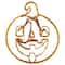 18" Orange Jack-O-Lantern 4 Function LED Halloween Window Silhouette
